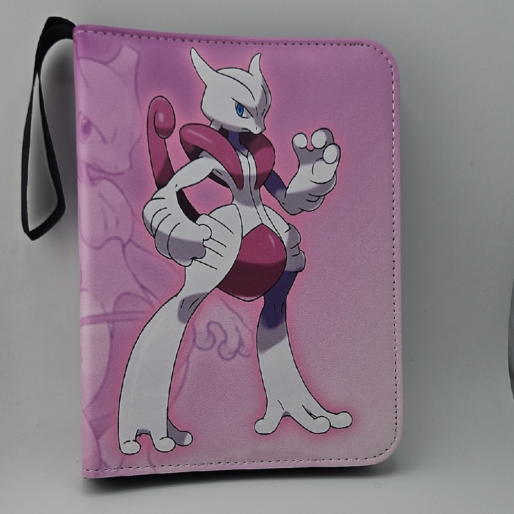 Pokemon Binder 4 Trading Cards Zip Closure Wrist Strap 50 Sleeves NEW